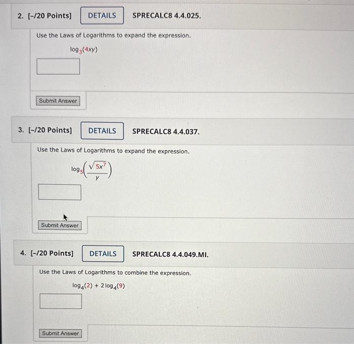 solved-use-the-laws-of-logarithms-to-expand-the-expression-chegg