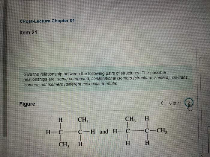 Give the relationship between the following pairs of structures. The possible relationships are: same compound, constitutiona