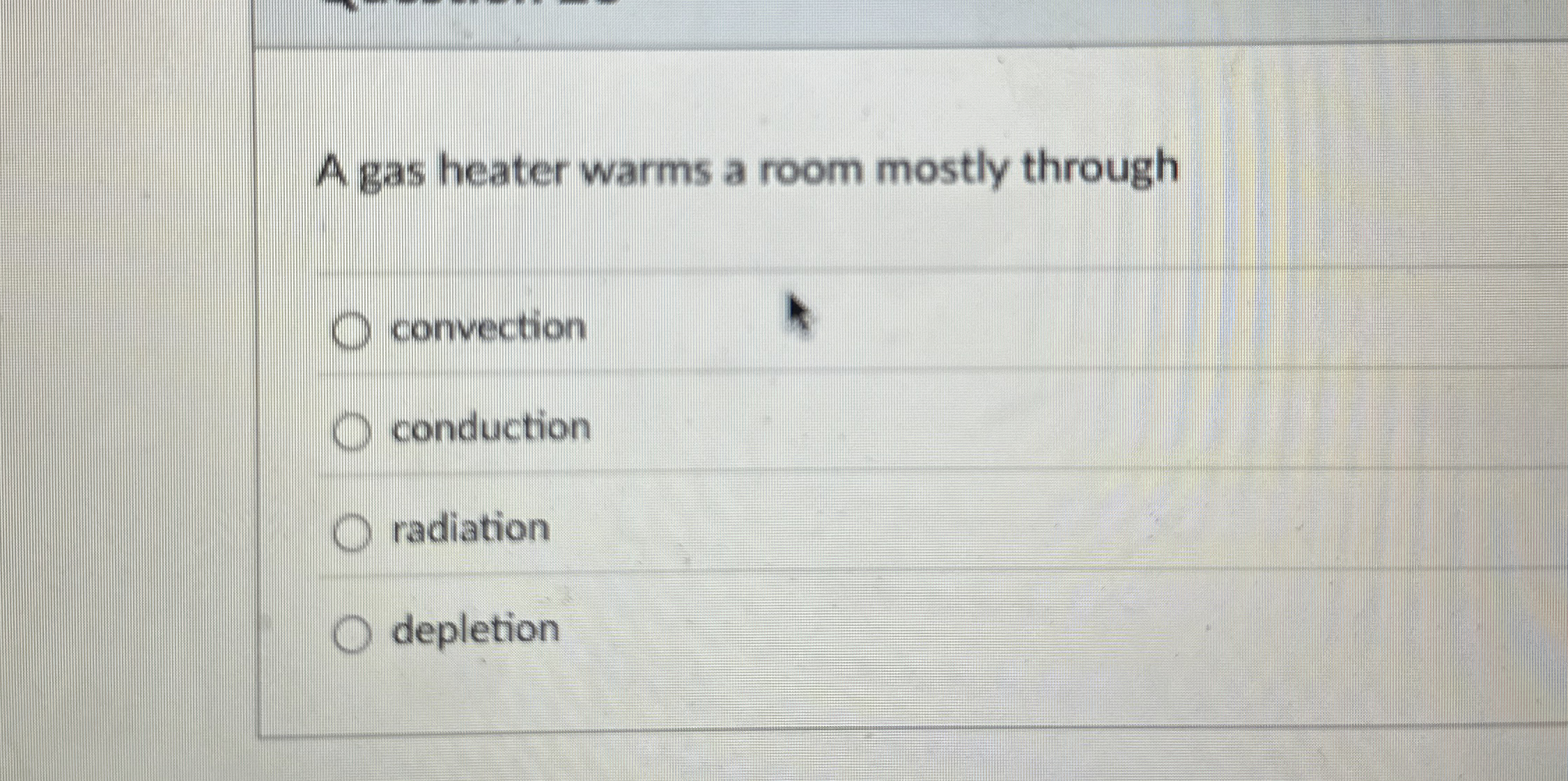 Solved A gas heater warms a room mostly