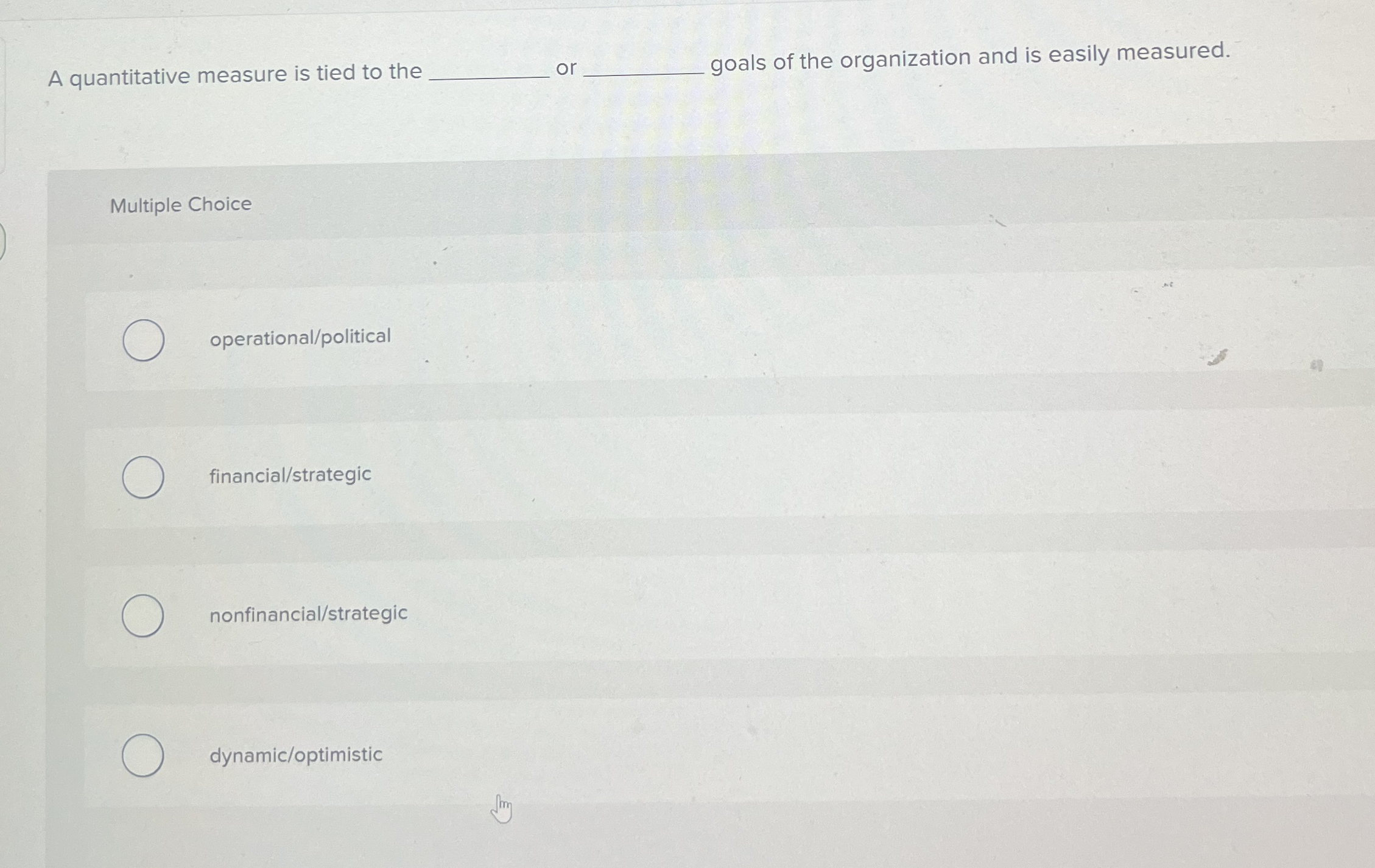 Solved A quantitative measure is tied to the q, ﻿or q, | Chegg.com
