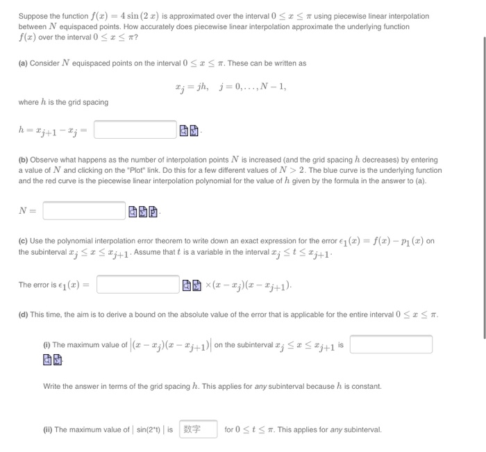 Suppose The Function F X 4 Sin 2x Is Approxim Chegg Com