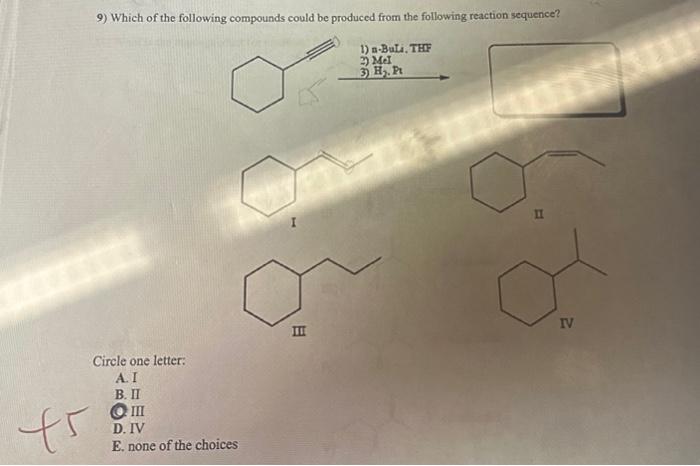 Solved 45 9) Which Of The Following Compounds Could Be | Chegg.com