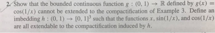 Solved this is related to topology course in pure math ( | Chegg.com