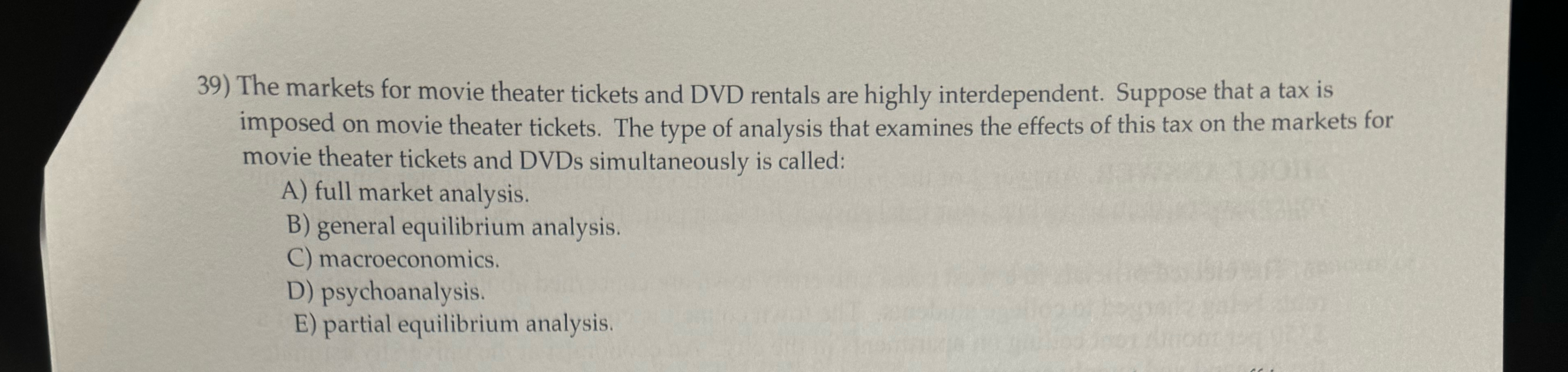 Solved The markets for movie theater tickets and DVD rentals | Chegg.com