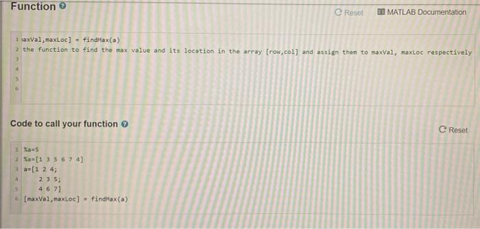 Solved Write a MATLAB function findMax a that take a 2 d Chegg