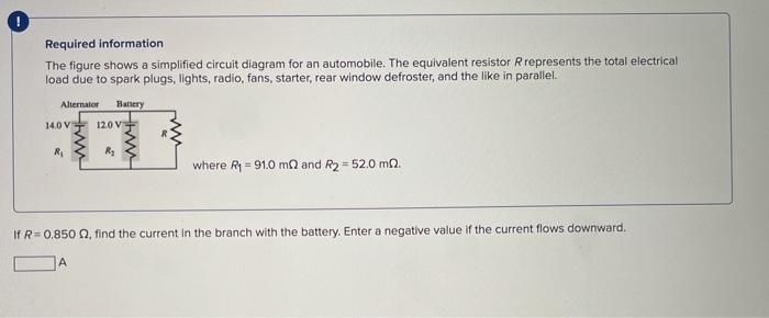 Solved Required information The figure shows a simplified | Chegg.com