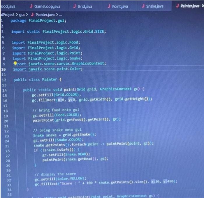 Solved copy and paste the java code accordingly and make a | Chegg.com