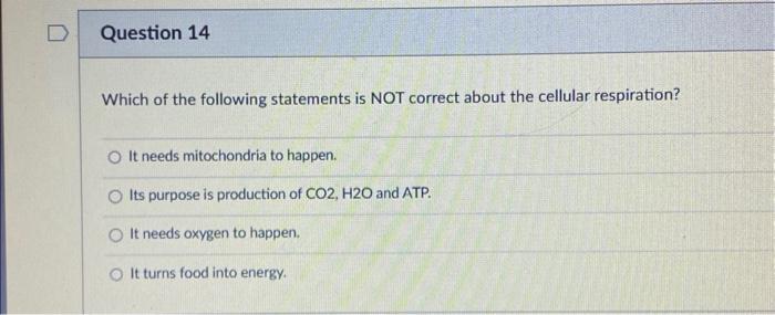 Solved Which of the following statements is NOT correct | Chegg.com