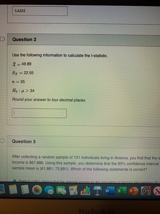 Solved 1.6222 Question 2 Use the following information to | Chegg.com