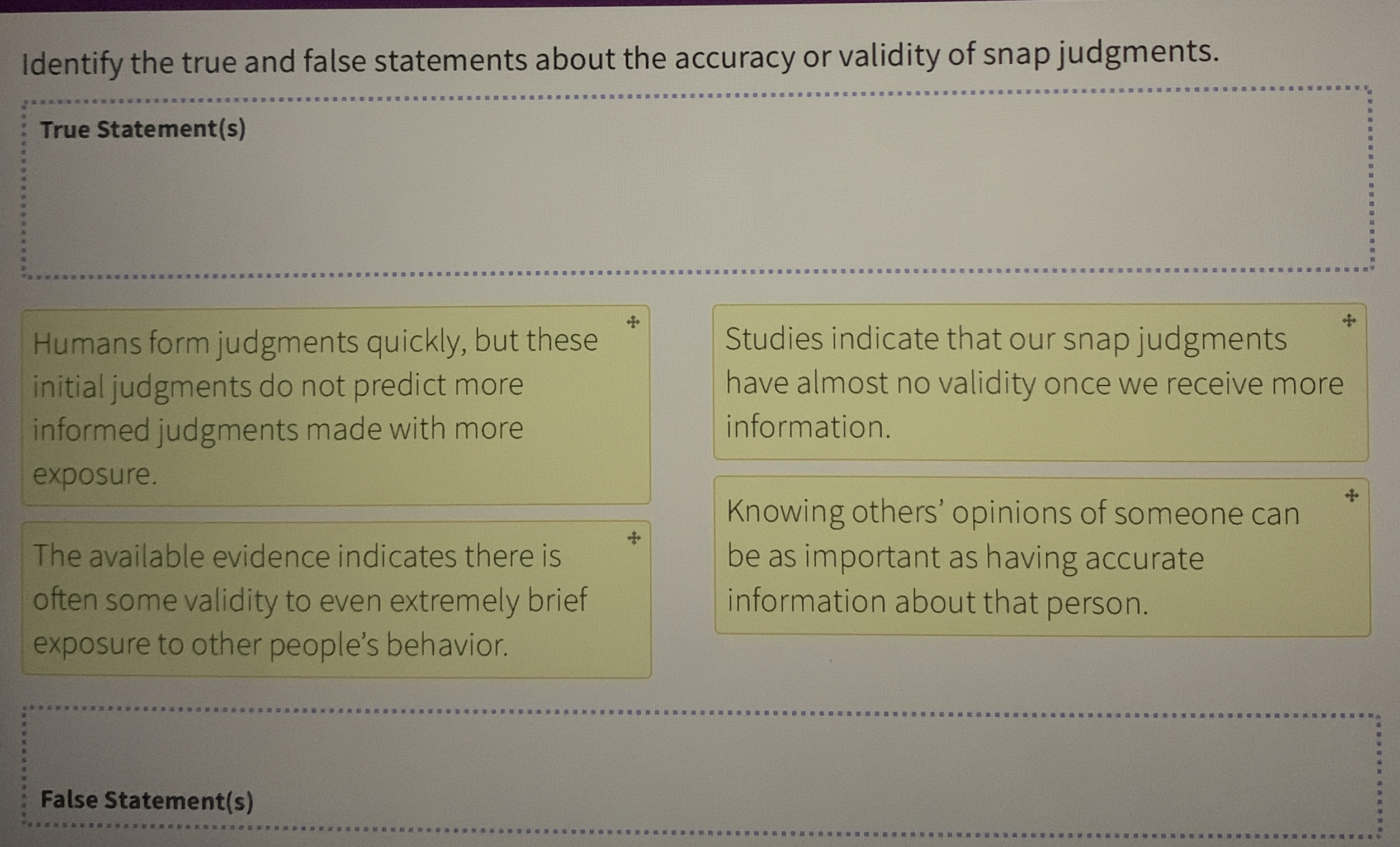 Solved Identify the true and false statements about the | Chegg.com