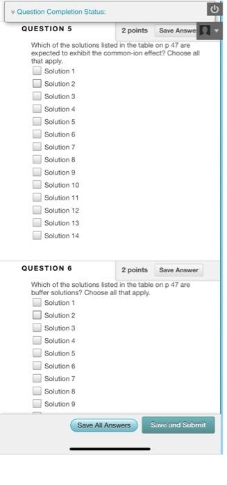 Question Completion Status: QUESTION 5 2 points Save | Chegg.com