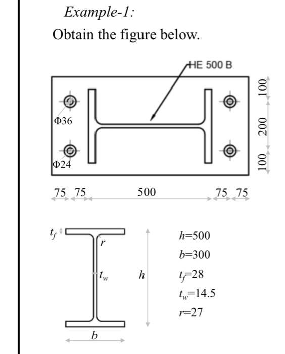 Solved Example-1: Obtain the figure below. HE 500 B 100 036 | Chegg.com