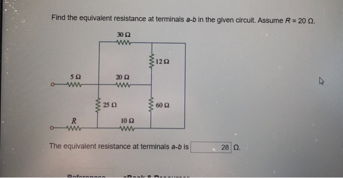 Solved Find The Equivalent Resistance At Terminals A B In 6744