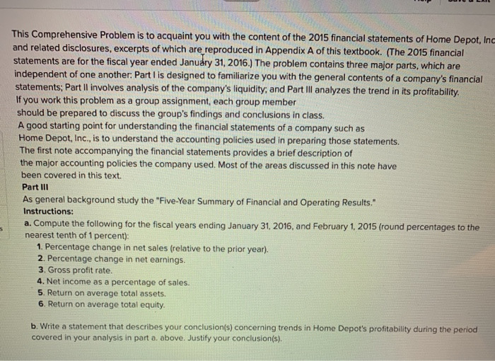 Home depot comprehensive problem essay example picture