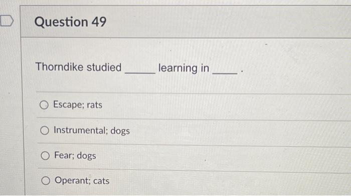 Solved Question 47 1 pts According to Piaget infants appear