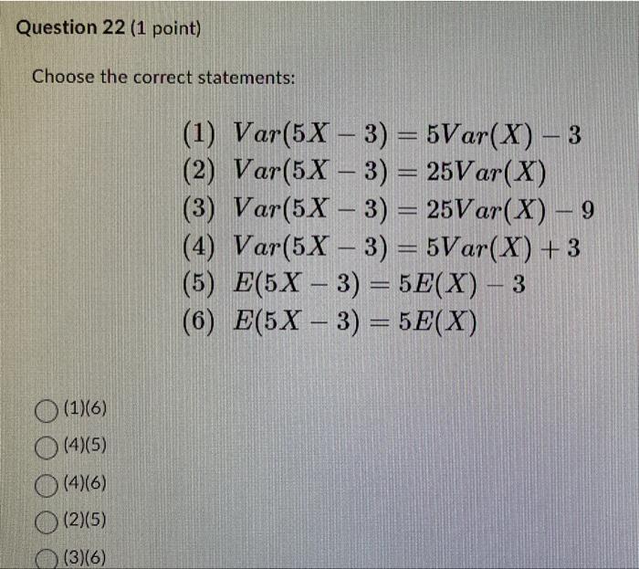 Solved Choose the correct statements: (1) | Chegg.com