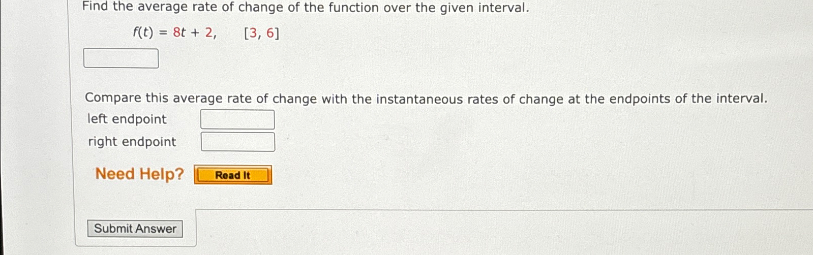 Solved Find the average rate of change of the function over | Chegg.com