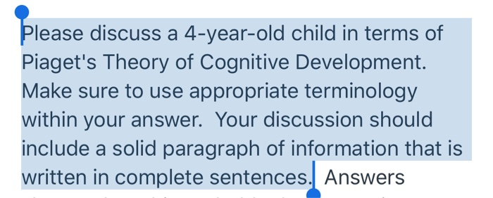 Cognitive development 4 online year old