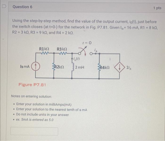 Solved Using The Step By Step Method Find The Value Of The