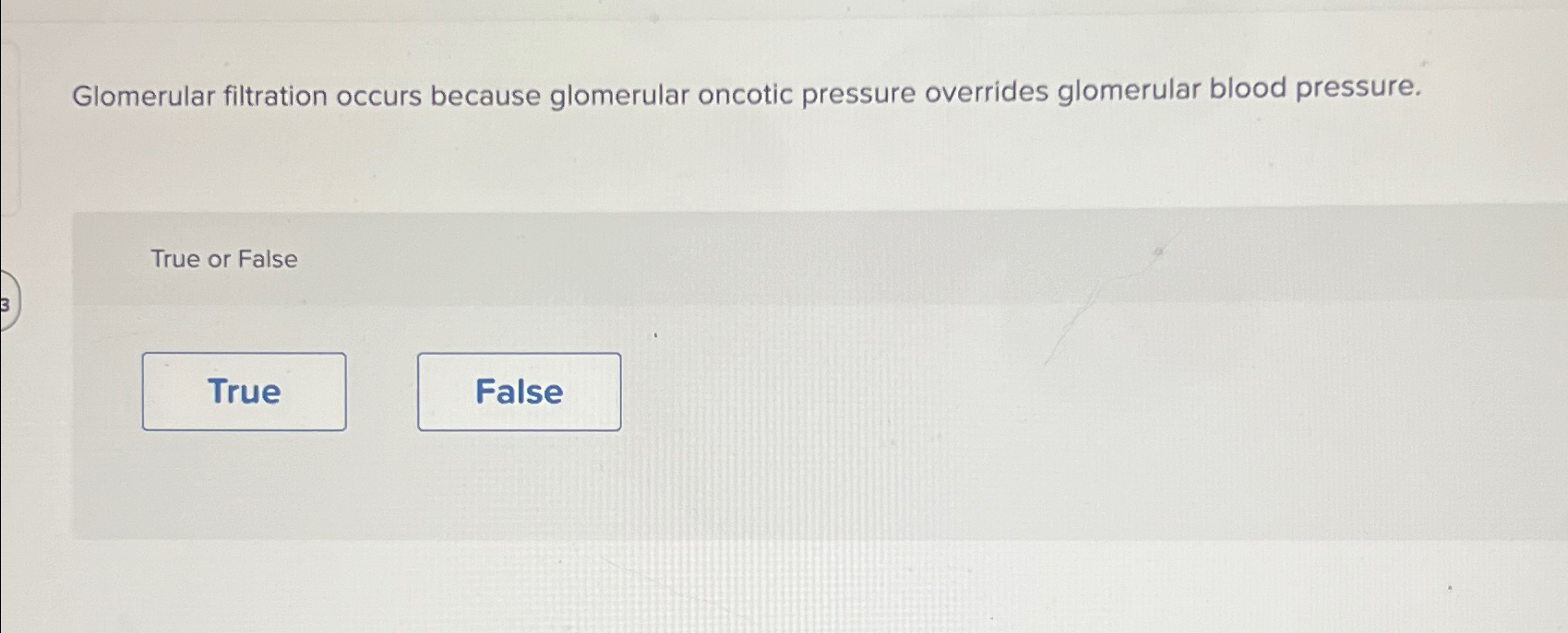 Solved Glomerular filtration occurs because glomerular