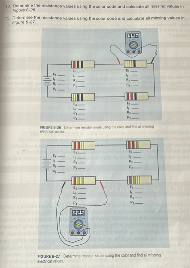 Solved Determine the resistance values using the color code | Chegg.com
