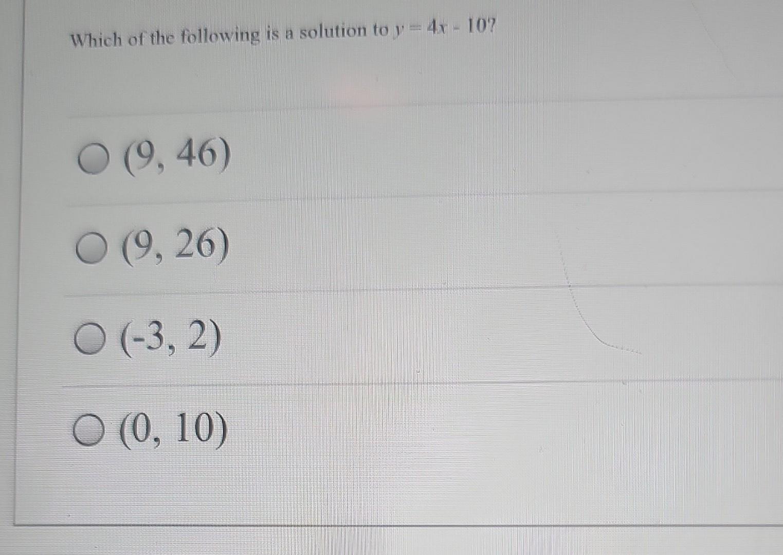 is 3 2 ) a solution of - 4x 10y 9