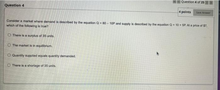 Solved Question 2 Question 2 of 25 4 points Save Answer If | Chegg.com