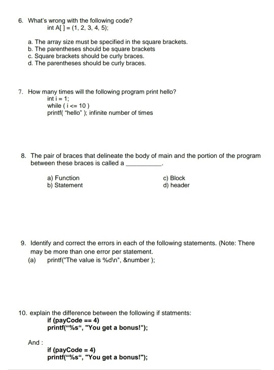 Solved 1. What is the output for the following code segment? | Chegg.com