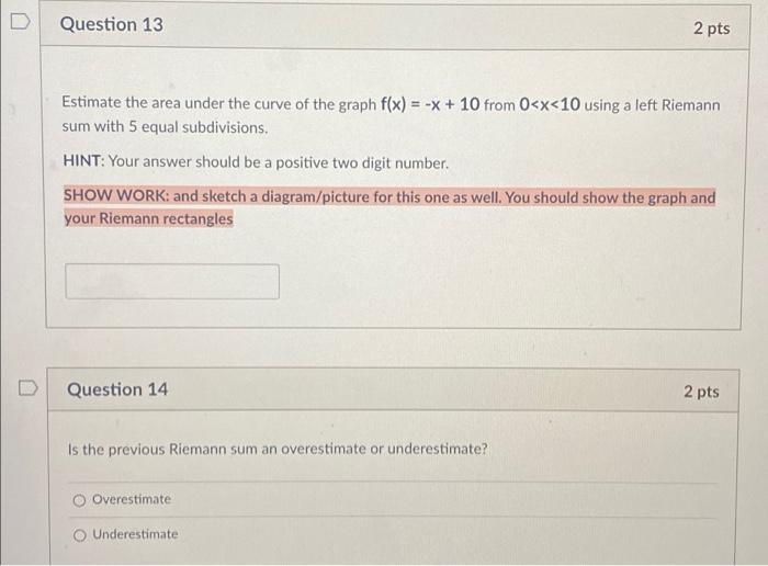 Solved D Question 11 2 pts 12 15 Σ(i + 5)2 = Σ(1 + (2))2 + | Chegg.com