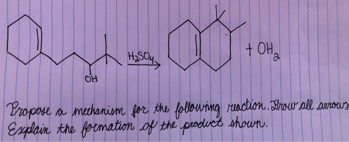 Solved Propose a mechanism for the following reaction. Draw | Chegg.com
