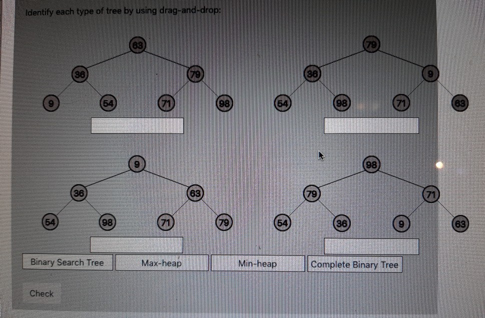 Solved Identify each type of tree by using drag-and-drop: 38 | Chegg.com