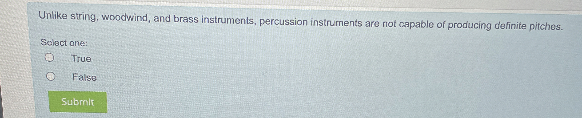 Solved Unlike string, woodwind, and brass instruments,