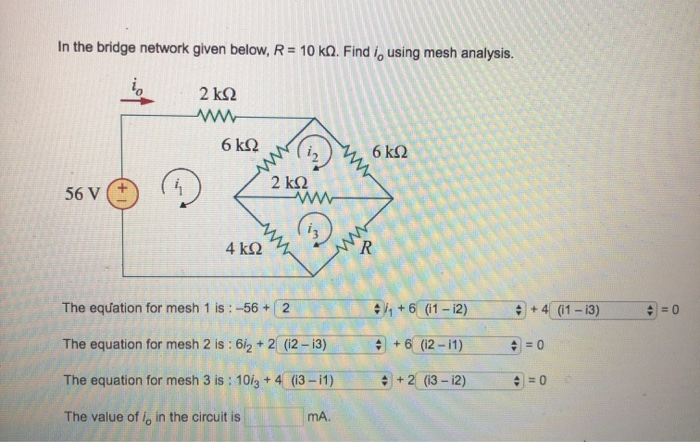 Solved In the circuit given below, R=6 . Find V, and in w 12 | Chegg.com