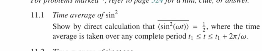 time average of sin^2