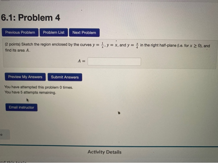 Solved 6.1: Problem 7 Previous Problem Problemn List Next | Chegg.com