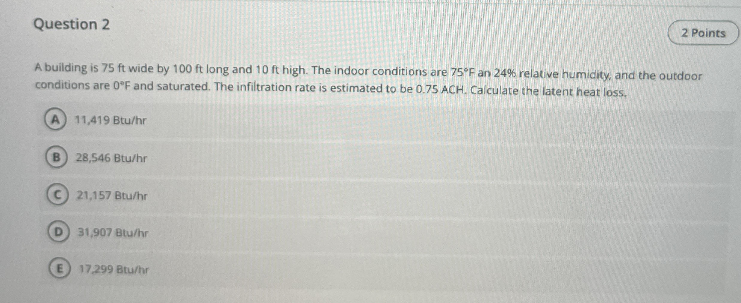 Solved by an EXPERT Question 2A building is 75 ﻿ft wide by 100 ﻿ft long ...