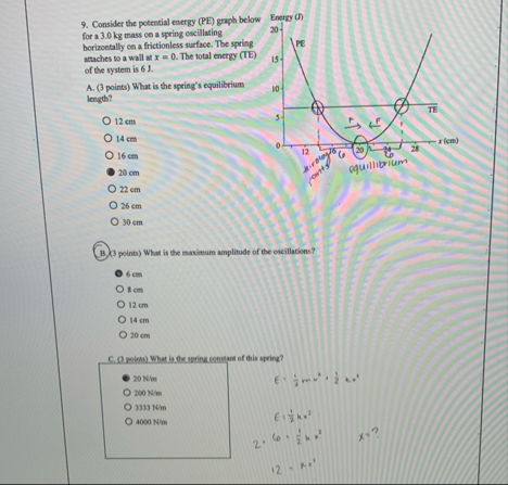 Solved Consider the potential energy (PE) ﻿graph belov for a | Chegg.com