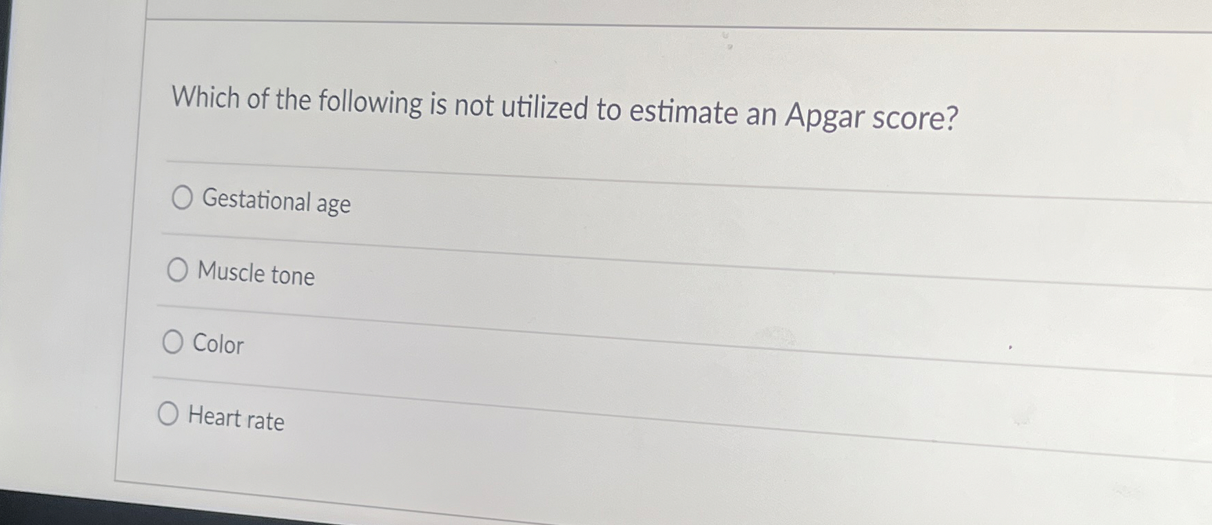 Solved Which of the following is not utilized to estimate an | Chegg.com