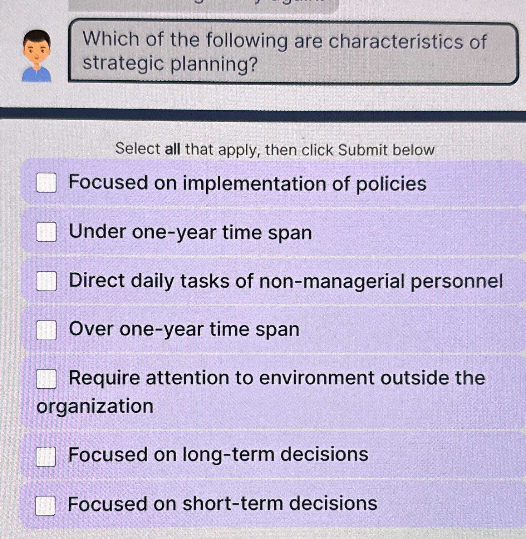 Solved Which of the following are characteristics of | Chegg.com