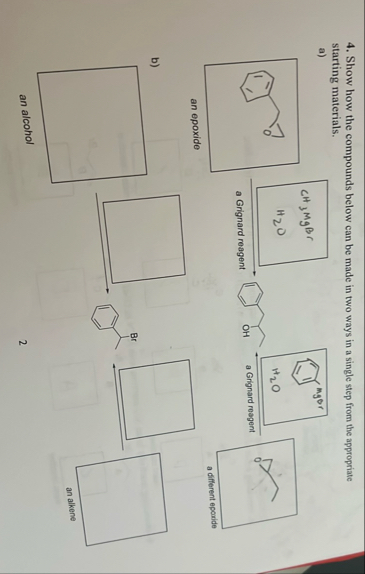 Solved please do part B Show how the compounds below can be | Chegg.com