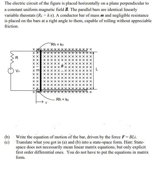 Solved The electric circuit of the figure is placed | Chegg.com