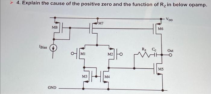 4. Explain the cause of the positive zero and the | Chegg.com