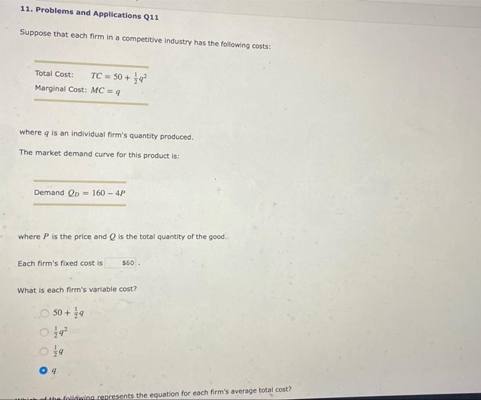 Solved 11. Problems and Applications Q11 Suppose that each | Chegg.com