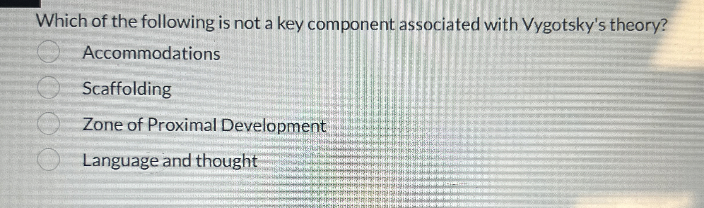 Solved Which of the following is not a key component | Chegg.com