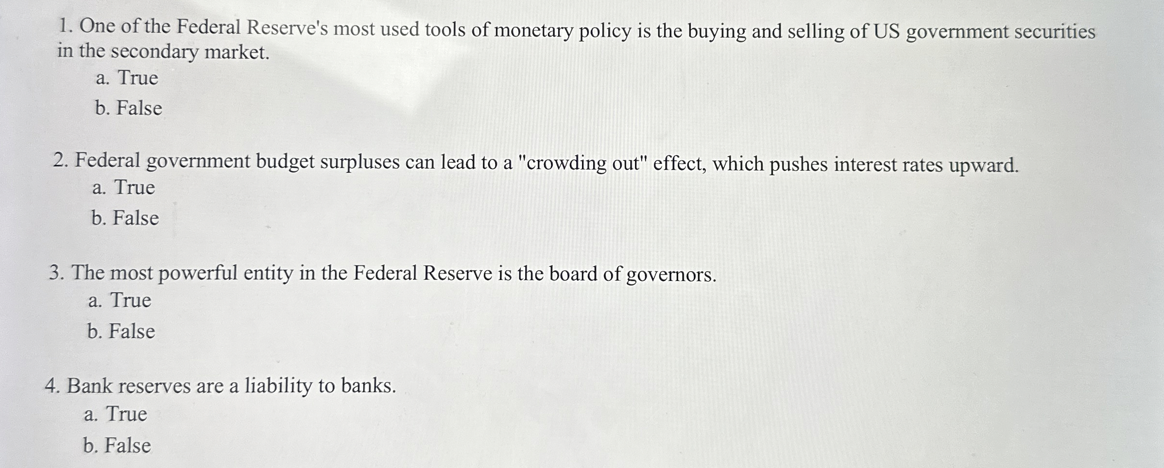 Solved One of the Federal Reserve's most used tools of