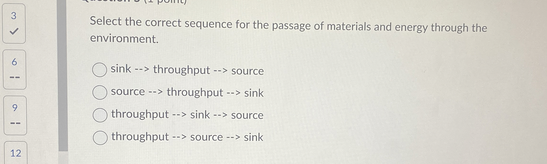 Solved 3Select the correct sequence for the passage of | Chegg.com