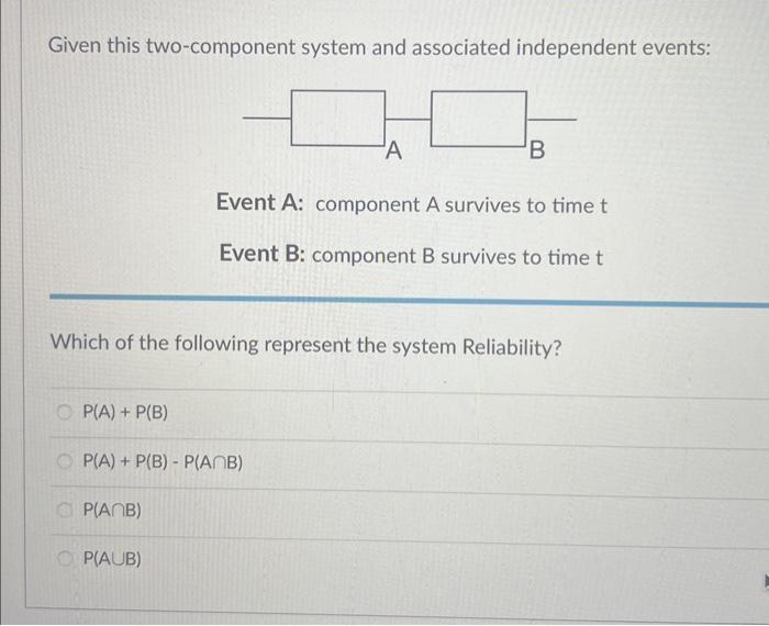 Solved Given this two-component system and associated | Chegg.com