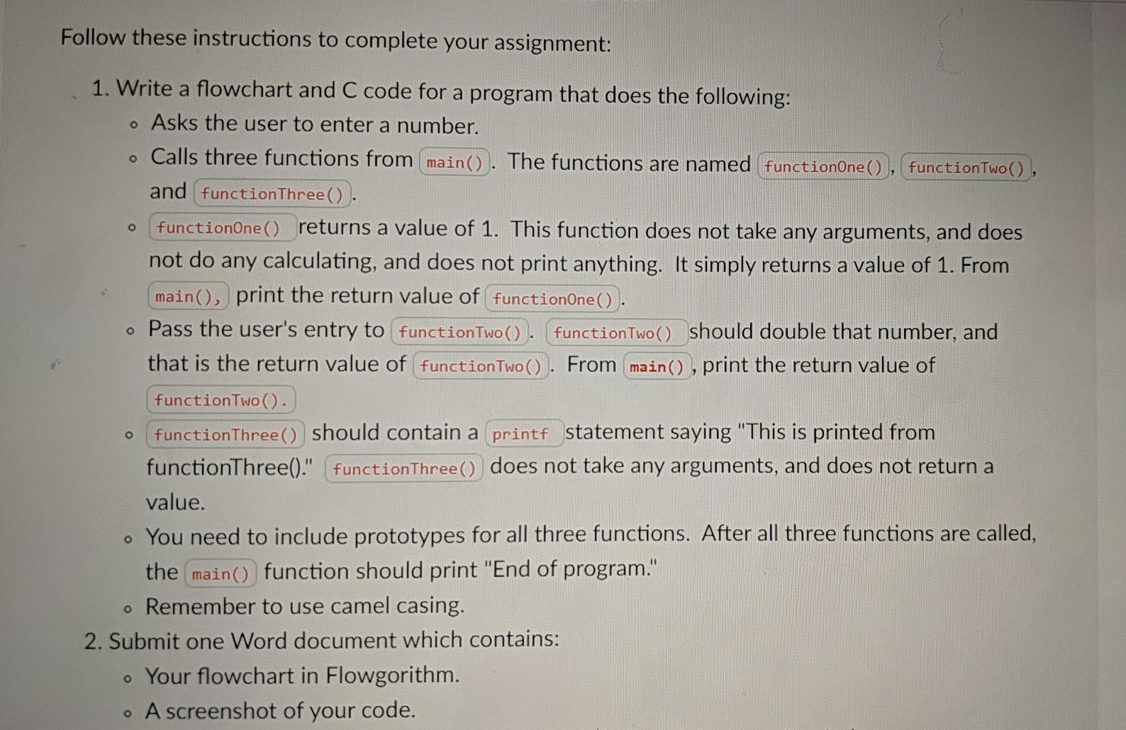 Solved Follow these instructions to complete your | Chegg.com