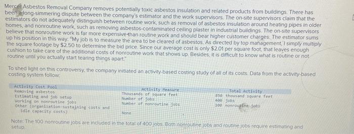 Solved Note: The 100 nonroutine jobs are included in the | Chegg.com