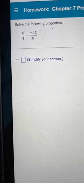 Solved = Homework: Chapter 7 Pro Solve The Following | Chegg.com